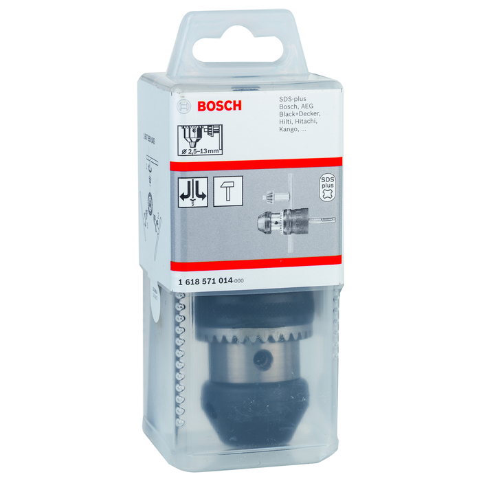 BOSCH Mandrină cu coroană dinţată 2.5 – 13 mm, SDS-plus