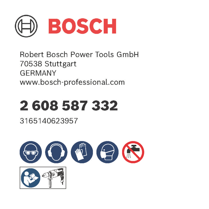 BOSCH Carotă diamantată pentru găurire uscată G 1/2"