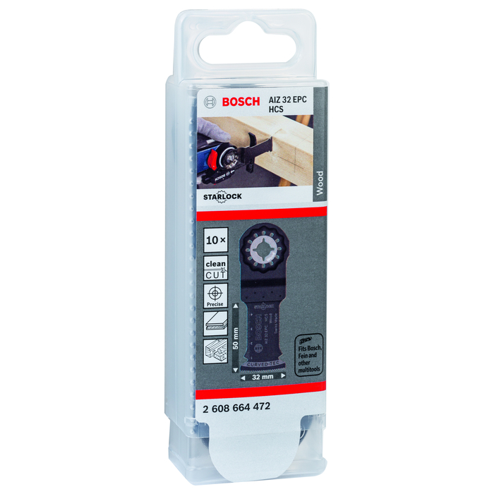 BOSCH Set 10 panze HCS Wood 32X50 mm STARLOCK