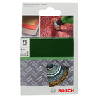BOSCH Perie-disc pentru maşini de găurit – sârmă ondulată, alămită, 75 mm