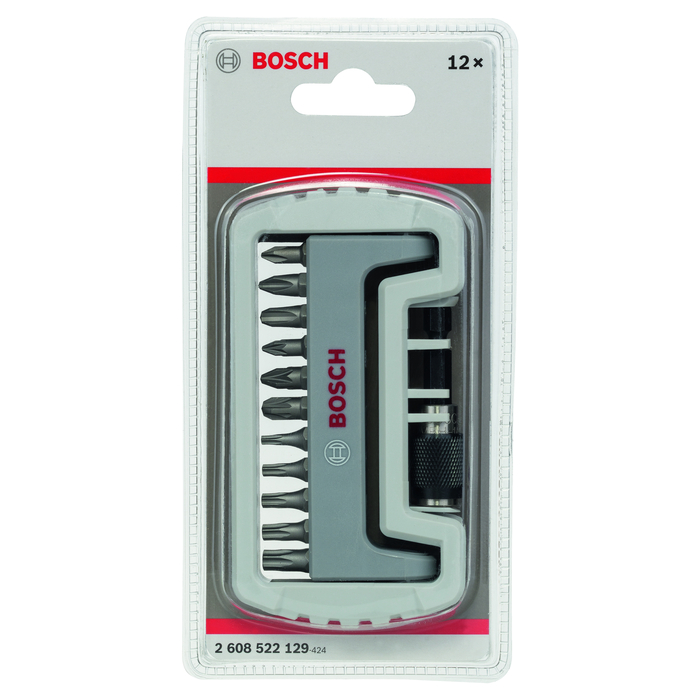 BOSCH Set capete de şurubelniţă, 11 buc., inclusiv suport capete de şurubelniţă