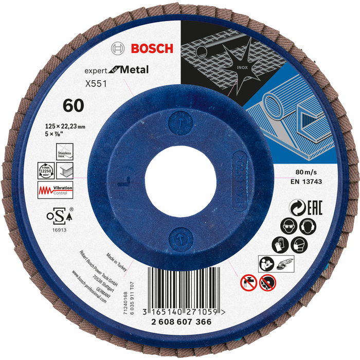 BOSCH Disc de şlefuire evantai X551