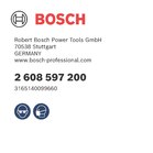 BOSCH Burghiu pentru lemn de maşină cu vârf în M