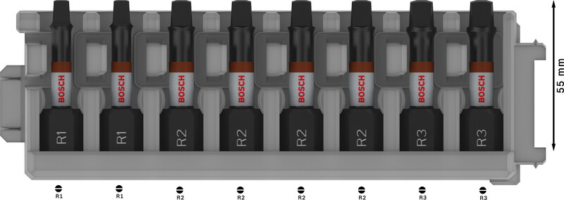 BOSCH Set 8 biți, PRO Impact R