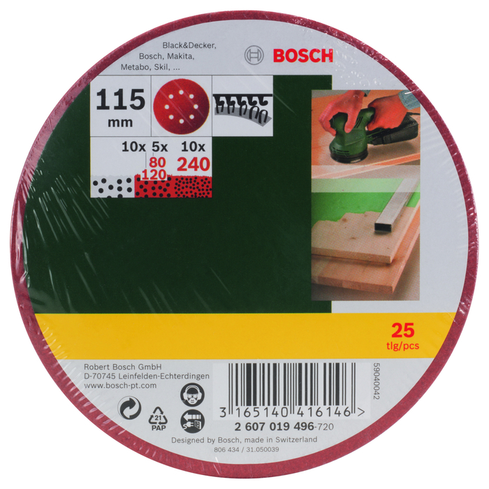 BOSCH Set 25 foi 115 mm, mixt
