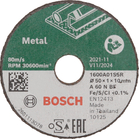 BOSCH Disc de tăiere Expert for Inox drept 50 mm, pachet cu 3 bucăți