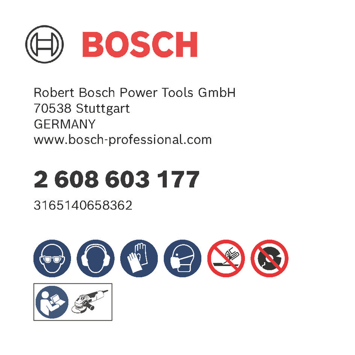 BOSCH Set 25 discuri de tăieri drepte Standard for Stone