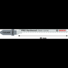 BOSCH Set 5 pânze pentru ferăstrău vertical Clean for Hard Wood