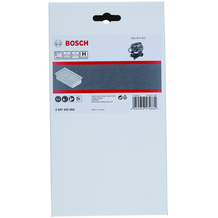 BOSCH Filtru plisat plat clasa H (HEPA), PTFE