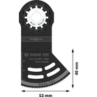 BOSCH Pânză pentru scule multifuncționale PRO AYZ 53 BPB, 53 x 40 mm