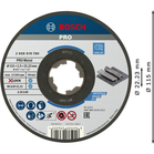 BOSCH PRO Metal Bonded Cutting Disc, 115 x 2.5 x 22.23 mm, X-Lock, Straight