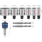 BOSCH Set de carote PRO Multi Material PC Plus, 9 bucăți
