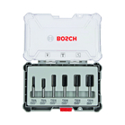 BOSCH Set 6 freze drepte de profilat canturi