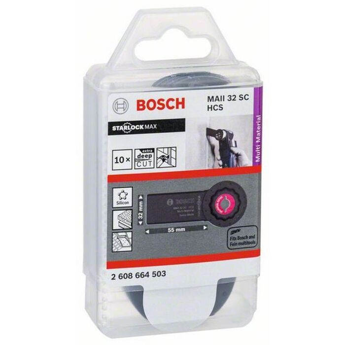 BOSCH Set 10 panze taiat rosturi 32x55 mm STARLOCK MAX