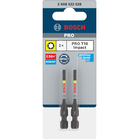 BOSCH Pachet de 2 biți de înșurubare PRO Torx Impact, T10, 55 mm