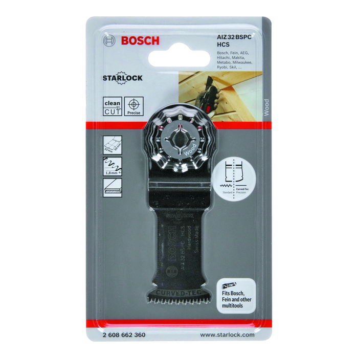 BOSCH Pânză de ferăstrău penetrantă HCS AIZ 32 BSPC Hard Wood