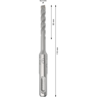 BOSCH Set 10 burghie SDS-plus-5X