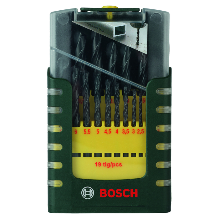BOSCH Caseta 19 burghie metal HSS-R