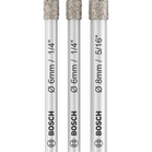 BOSCH Set 3 burghie diamantate Expert for Ceramic