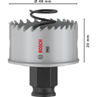 BOSCH Carotă PRO Sheet Metal PC Plus, 48 mm