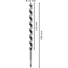BOSCH Burgiu lemn hexagonal