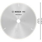 BOSCH Pânză de ferăstrău circular Optiline Wood
