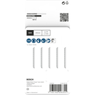 BOSCH Set 5 pânze pentru ferăstrău vertical Clean for Hard Wood