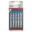 BOSCH Set 5 pânze pentru ferăstrău vertical Basic for Metal