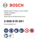 BOSCH Set 25 discuri de tăiere, Standard for Inox cu X-LOCK