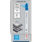 BOSCH Set 100 pânze pentru ferăstrău vertical T 123 XF