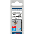 BOSCH Burghie HSS-G cu vârf dublu