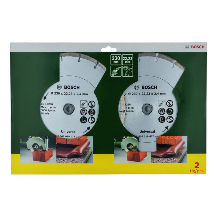 BOSCH Discuri de tăiere diamantate pentru materiale de construcţii, Ø 230 mm