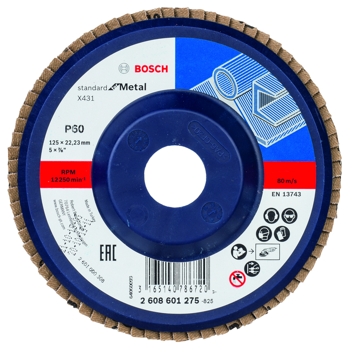 BOSCH Disc de şlefuire evantai X431, Standard for Metal