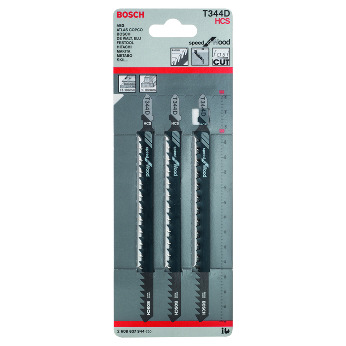 BOSCH Pânză pentru ferăstrău vertical T 344 D
