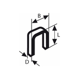 BOSCH Capse cu spate îngust tip 55 cu strat de răşină