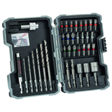 BOSCH Casetă 35 piese - mixt cu burghie de oțel, Extra Hard