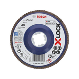 BOSCH Disc de șlefuire evantai, drept, Best for Metal cu X-LOCK