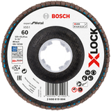 BOSCH Disc de șlefuire evantai X-LOCK X551, Expert for Metal