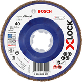 BOSCH Disc de șlefuire evantai X-LOCK X551, Expert for Metal