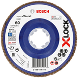 BOSCH Disc de șlefuire evantai X-LOCK X551, Expert for Metal