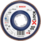 BOSCH Disc de șlefuire evantai X-LOCK X551, Expert for Metal