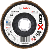 BOSCH Disc de șlefuire evantai X-LOCK X551, Expert for Metal