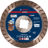 BOSCH Disc de tăiere diamantat EXPERT MultiMaterial X-LOCK 125 x 22,23 x 2,4 x 12 mm