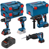 BOSCH GSR+GDX+GBH+GSA (18V 1x4.0Ah, 2x 5.5Ah)