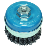 BOSCH Perie-oală pentru polizor unghiular şi polizor drept – sârmă ondulată, alămită, 90 mm
