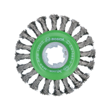 BOSCH Perie sârmă disc împletită cu X-LOCK, Heavy for Inox