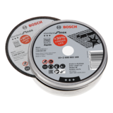 BOSCH Set 10 discuri de tăieri drepte, Standard for Inox, în cutie metalică