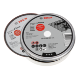 BOSCH Set 10 discuri de tăieri drepte, Standard for Inox, în cutie metalică