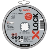BOSCH Set 10 discuri taiere inox 125x1.6 mm cu X-LOCK