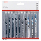 BOSCH Set 10 panze lemn si metal